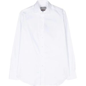 Canali, Overhemden, Heren, Wit, 3Xl, Katoen, Impeccabile Katoenen Overhemd