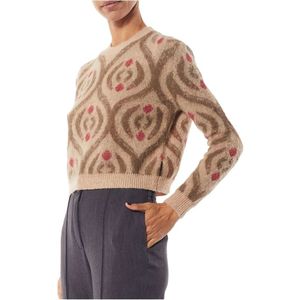 Alessia Santi, Nude-Testa Moro-Bocc Sweater Beige, Dames, Maat:M