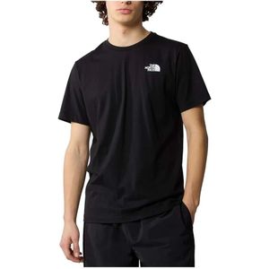 The North Face, Tops, Heren, Zwart, L, Rode doos T-shirt