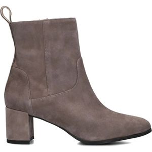 Lina Locchi, Schoenen, Dames, Grijs, 39 EU, Suède, Grijze Suède Enkellaarsjes 8543