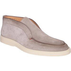 Santoni, Schoenen, Heren, Beige, 42 EU, Leer, Beige Enkellaarzen Verhoog Stijl