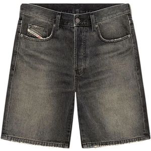 Diesel, Korte broeken, Heren, Zwart, W29, Denim, Regular-Short Zwarte Jeans