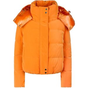 Patrizia Pepe, Jassen, Dames, Oranje, M, Oranje Puffer Bomberjas