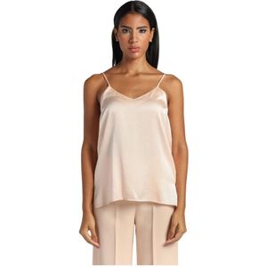 Forte Forte, Tops, Dames, Beige, S, Mouwloos topje