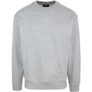 A.p.c., Truien, Heren, Grijs, M, Katoen, Biologisch Katoen Crewneck Sweater