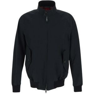 Baracuta, Zwarte jas met lange mouwen Zwart, Heren, Maat:L