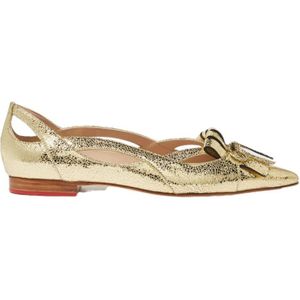 Scarosso, 24K Golf Fringe Ballerina Geel, Dames, Maat:41 EU