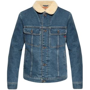 Diesel, ‘D-Barcy’ spijkerjack Blauw, Heren, Maat:L