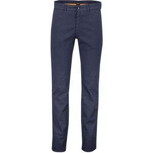 Hugo Boss, Broeken, Heren, Blauw, W36 L34, Katoen, Donkerblauwe Chino Broek Slim Fit