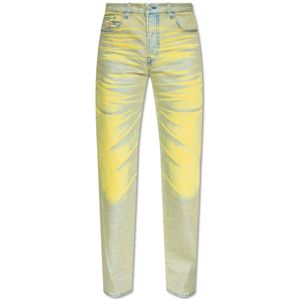 Diesel, Jeans, Dames, Geel, W26, ‘1989 D-Mine-S’ slim fit jeans