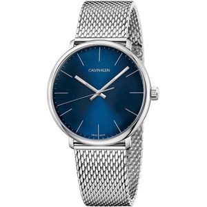 Calvin Klein, Accessoires, Heren, Blauw, ONE Size, Heren K8M2112N Highoon Horloge