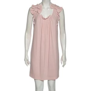 Valentino Vintage, Pre-owned, Dames, Roze, M, Chiffon, Pre-owned Fabric dresses