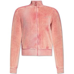 Diesel, ‘F-Kinigli’ velours sweatshirt Roze, Dames, Maat:XS