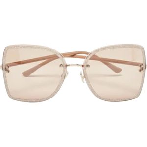 Jimmy Choo Pre-owned, Pre-owned, Dames, Roze, ONE Size, Pre-owned Acetate sunglasses