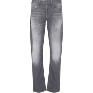 Armani Exchange, Jeans, Heren, Grijs, W28, Katoen, Nieuwe Grijze Gewen Jogger Jeans