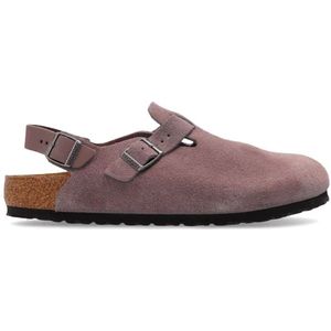 Birkenstock, Schoenen, Heren, Paars, 43 EU, Suède, Leren schoenen Tokio II