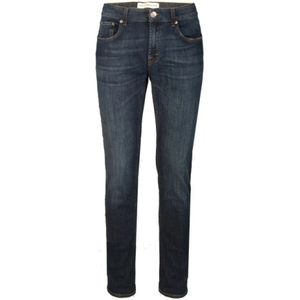 Department Five, Super Slim 5-Pocket Broek Blauw, Heren, Maat:W33