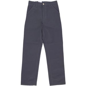 Carhartt Wip, Broeken, Heren, Blauw, W31 L32, Katoen, Werkbroek met Gereedschapszakken