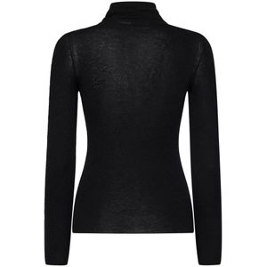 Tom Ford, Truien, Dames, Zwart, M, Kasjmier, Zwarte Coltrui Sweater Aw 24