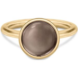 Julie Sandlau, Elegante Smokey Quartz Ring Grijs, Dames, Maat:60 MM