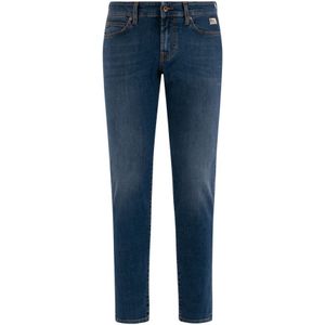 Roy Roger's, Denim Jeans met lichte slijtage Blauw, Heren, Maat:W33