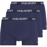 Lyle & Scott, Donkerblauwe Boxershorts Blauw, Heren, Maat:S