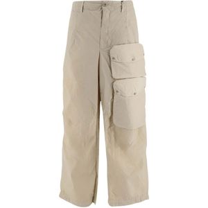 Ten C, Broeken, Heren, Beige, L, Nylon, Cargo Nylon Broek Beige