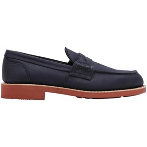 Church's, Schoenen, Heren, Blauw, 42 1/2 EU, Klassieke Leren Loafer Schoen