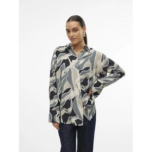 Vero Moda, Blouses & Shirts, Dames, Veelkleurig, S, Lange mouw shirt met Freewear Print