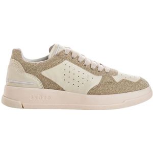 Ghoud, Schoenen, Dames, Beige, 40 EU, Leer, Glitter Sneakers Tweener