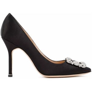 Manolo Blahnik, Pumps Zwart, Dames, Maat:38 EU