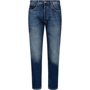 Selected Homme, Jeans, Heren, Blauw, W36, Katoen, Slim-fit Jeans