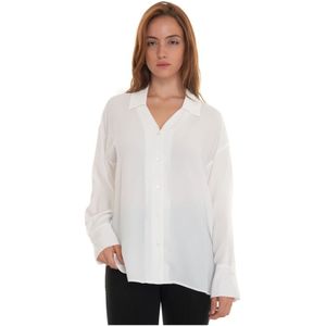 Pennyblack, Blouses & Shirts, Dames, Wit, L, Comfortabele Crêpe Blouse