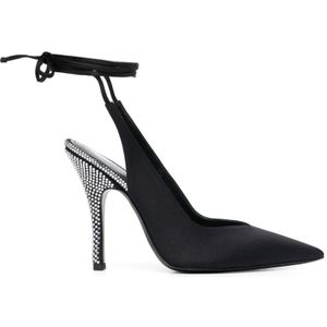 The Attico, Schoenen, Dames, Zwart, 39 EU, Leer, Verhoog je stijl met Venus 110mm Tie-Ankle Pumps