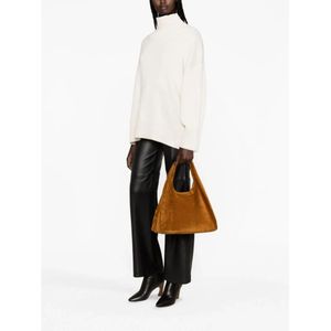 Chloé, Truien, Dames, Wit, S, Kasjmier, Off-White Cashmere Roll-Neck Coltrui