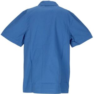 Nike, Tops, Heren, Blauw, S, Katoen, Blauwe Polo Sportkleding Overshirt Trend