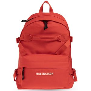 Balenciaga, Tassen, Heren, Rood, ONE Size, Rugzak met logo