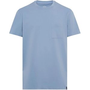Boggi Milano, Australian Cotton Jersey T-shirt Blauw, Heren, Maat:XL