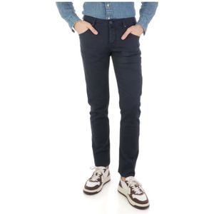 Jacob Cohën, Jeans, Heren, Blauw, W30, Wol, Rechte Jeans Upgrade, Missoni Blauwe Wollen Sjaal