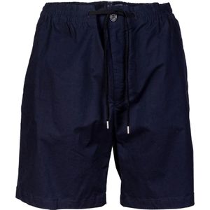 Paolo Pecora, Korte broeken, Heren, Blauw, XL, Katoen, Casual Shorts