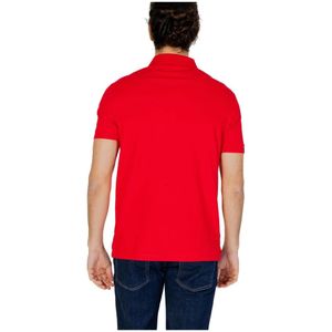 Emporio Armani, Tops, Heren, Rood, S, Katoen, Polo Shirts