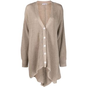 Niccolò Pasqualetti, Havermout Nonna Cardigan Beige, Dames, Maat:S