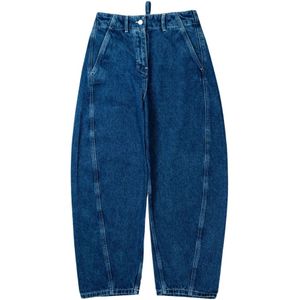 Studio Nicholson, Jeans, Dames, Blauw, XS, Denim, Loose-fit Jeans