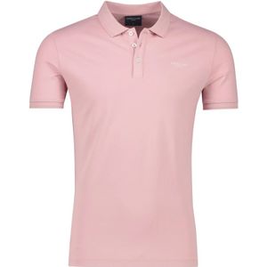 Cavallaro, Tops, Heren, Roze, L, Katoen, Roze Polo Shirt met korte mouwen