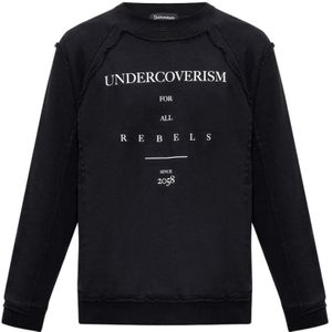 Undercover, Sweatshirts hoodies Zwart, Heren, Maat:M