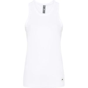 Adidas by Stella McCartney, Tops, Dames, Wit, L, Witte Geribbelde Mouwloze Top met Racerback