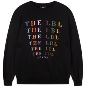 Alix The Label, LBL Logo Sweater Zwart, Dames, Maat:L