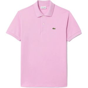 Lacoste, Tops, Heren, Roze, S, Katoen, Polo Shirts