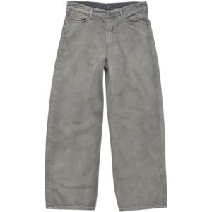 Acne Studios, 1981F Baggy Antracite Denim Saxon Grijs, Dames, Maat:S