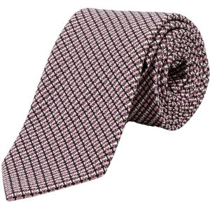 Tom Ford, Accessoires, Heren, Roze, ONE Size, Zijden stropdas met micro-patroon